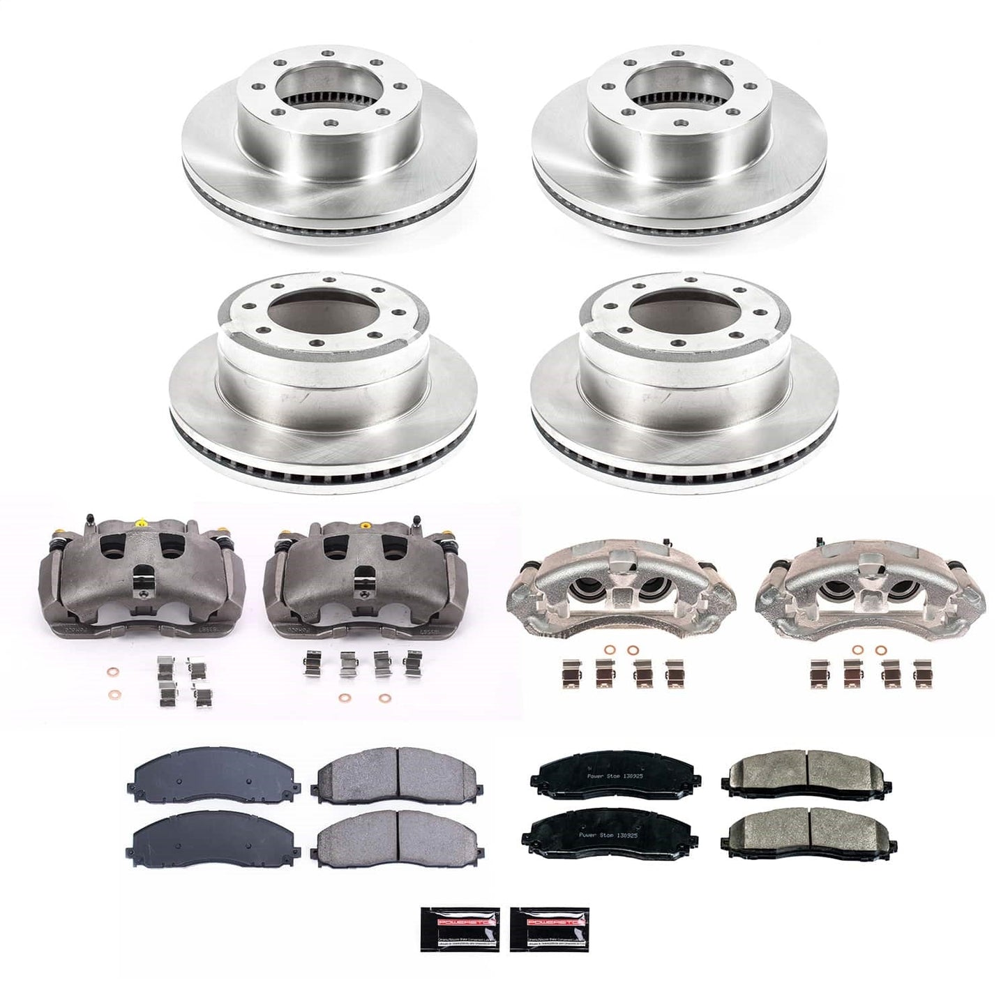 PowerStop 13-22 Ford F-350 Super Duty Front and Rear Autospecialty Kit w/Calipers (KCOE6405)