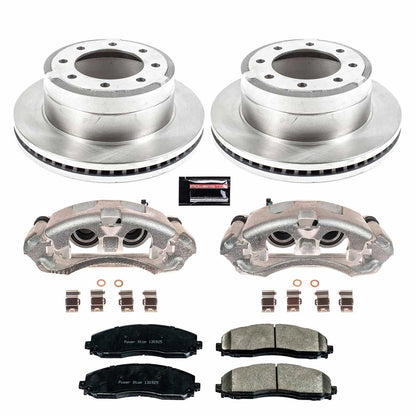 PowerStop 13-22 Ford F-350 Super Duty Rear Autospecialty Kit w/Cals (KCOE6407A)