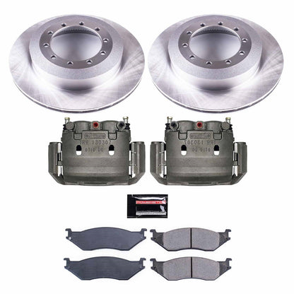 PowerStop 02-04 Ford F-550 Super Duty Rear Autospecialty Kit w/Cals (KCOE6410)