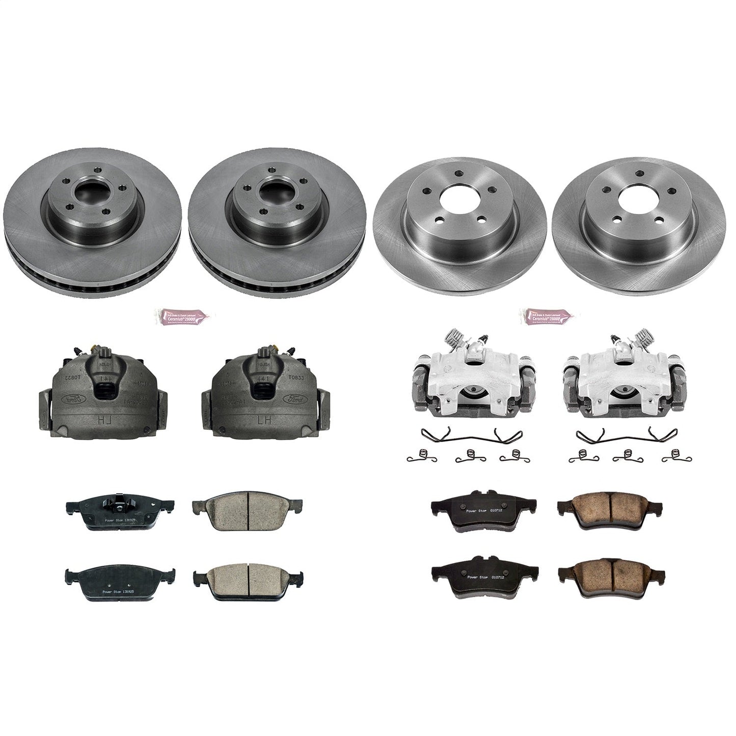 PowerStop 13-16 Ford Escape Front & Rear Autospecialty Kit w/Cals (KCOE6478)