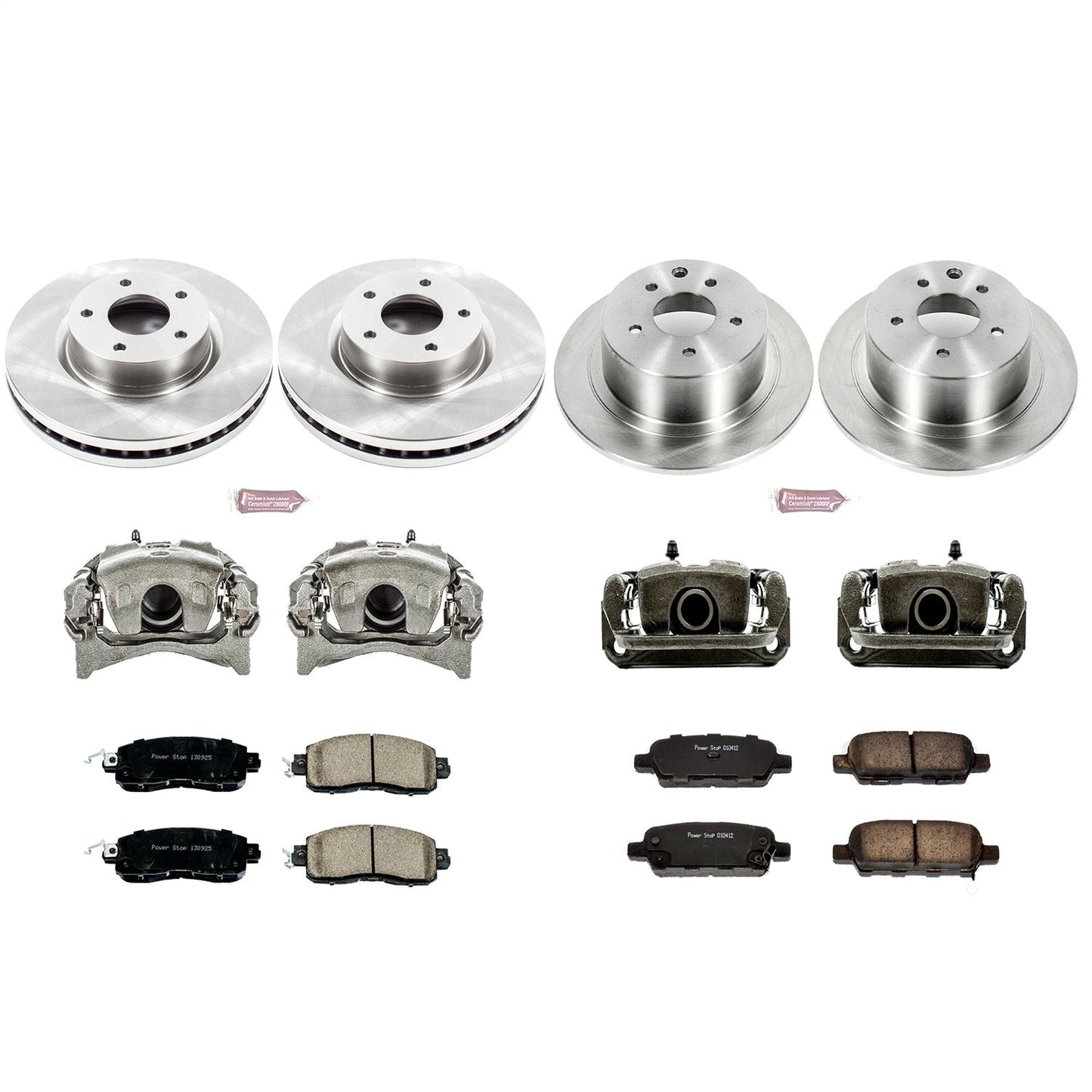 PowerStop 13-18 Nissan Altima Front & Rear Autospecialty Brake Kit w/Calipers (KCOE6495)