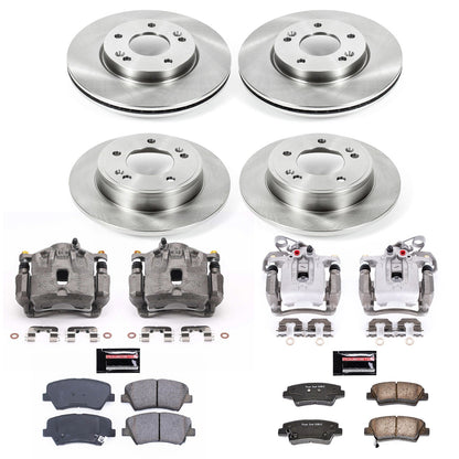 PowerStop 11-16 Hyundai Elantra Front & Rear Autospecialty Brake Kit w/Calipers (KCOE6504)