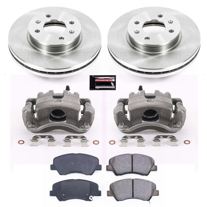 PowerStop 12-18 Hyundai Accent Front Autospecialty Brake Kit w/Calipers (KCOE6508)