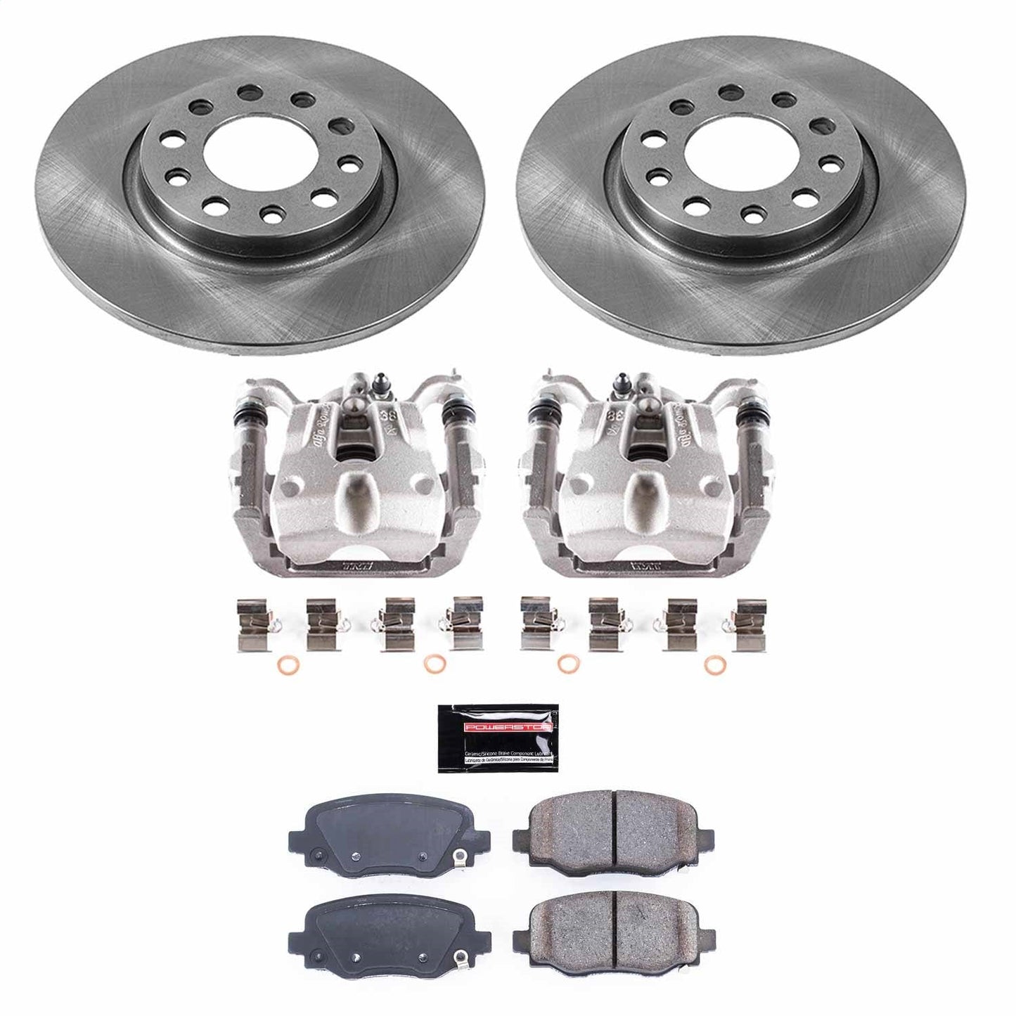 PowerStop 15-17 Chrysler 200 Rear Autospecialty Brake Kit w/Calipers (KCOE6543)