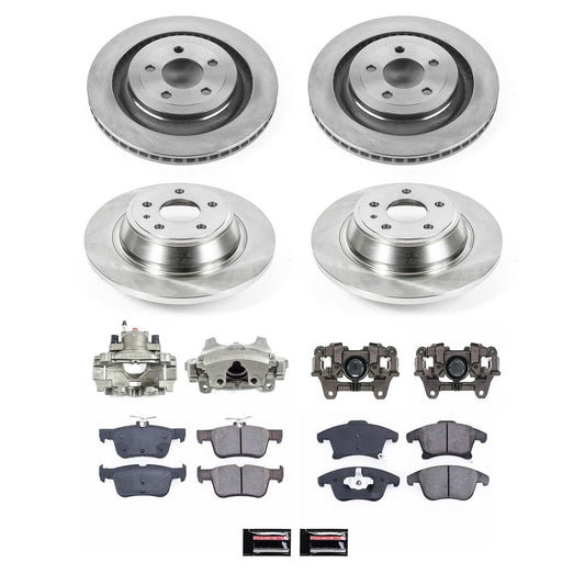 PowerStop 13-14 Lincoln MKZ Front and Rear Autospecialty Kit w/Cals (KCOE6556B)