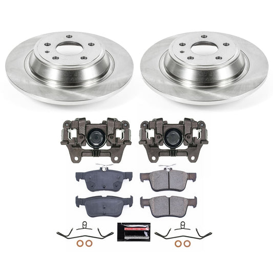PowerStop 13-14 Lincoln MKZ Rear Autospecialty Kit w/Calipers (KCOE6559B)