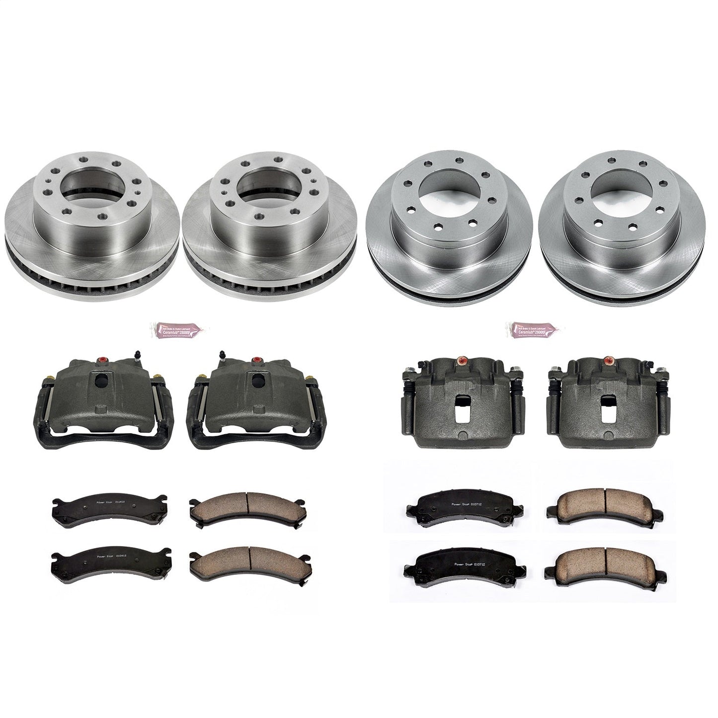 PowerStop 03-13 Chevrolet Express 3500 Front & Rear Autospecialty Kit w/Cals (KCOE6561)