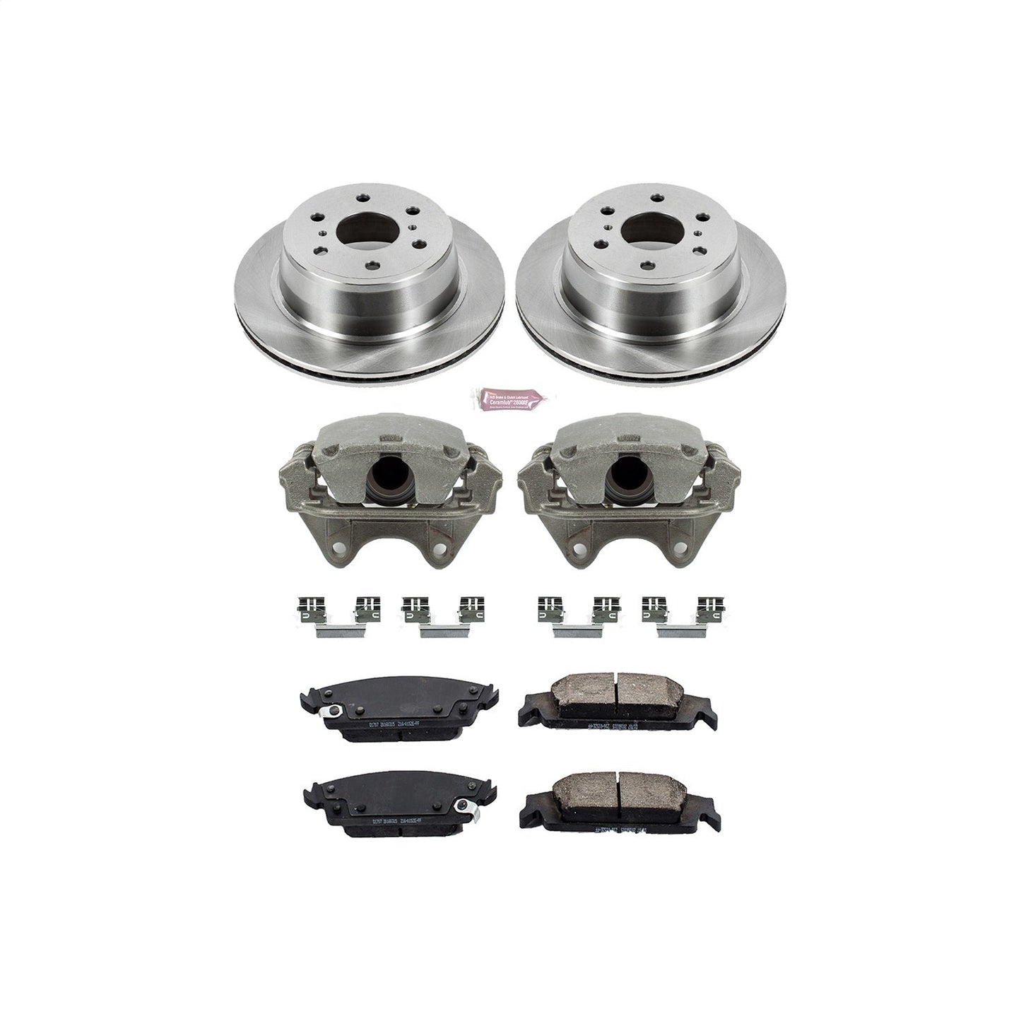 PowerStop 15-19 Cadillac Escalade Rear Autospecialty Brake Kit w/Calipers (KCOE6562)