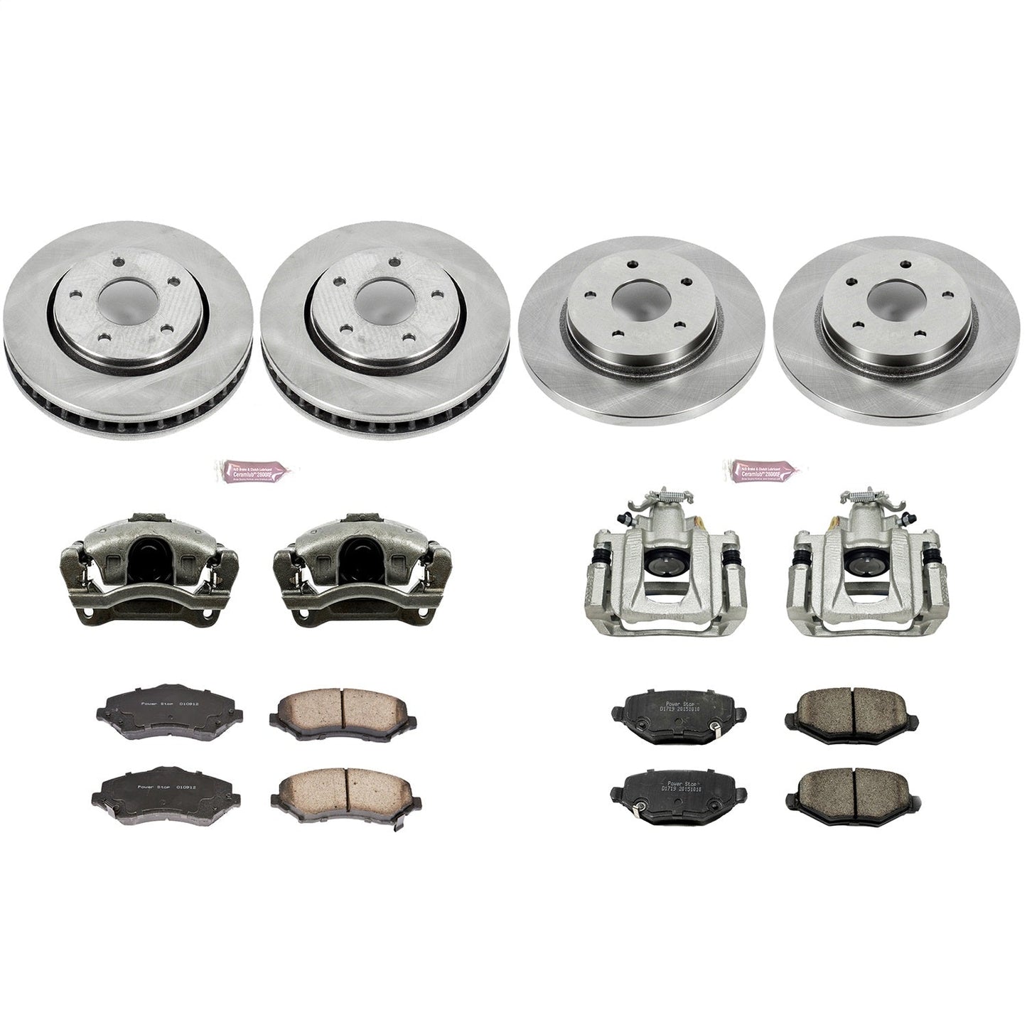 PowerStop 12-16 Chrysler Town & Country Front & Rear Autospecialty Brake Kit w/Calipers (KCOE6563)