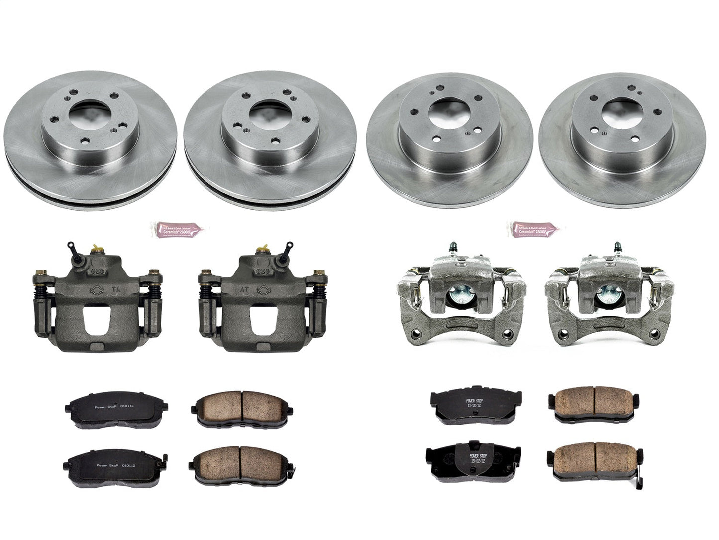 PowerStop 96-99 Infiniti I30 Front & Rear Autospecialty Brake Kit w/Calipers (KCOE662)