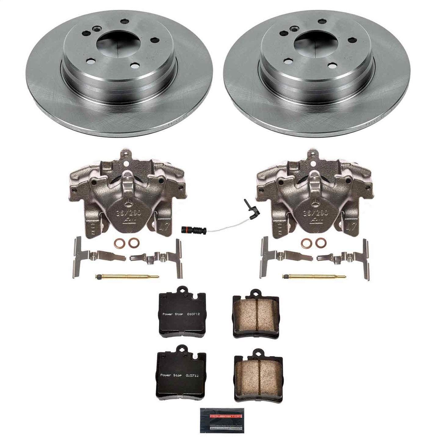 PowerStop 00-03 Mercedes-Benz CLK430 Rear Autospecialty Brake Kit w/Calipers (KCOE6697)