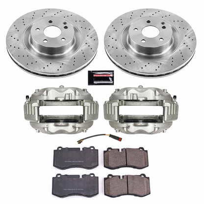 PowerStop 09-12 Mercedes-Benz SL550 Front Autospecialty Kit w/Cals (KCOE6755)