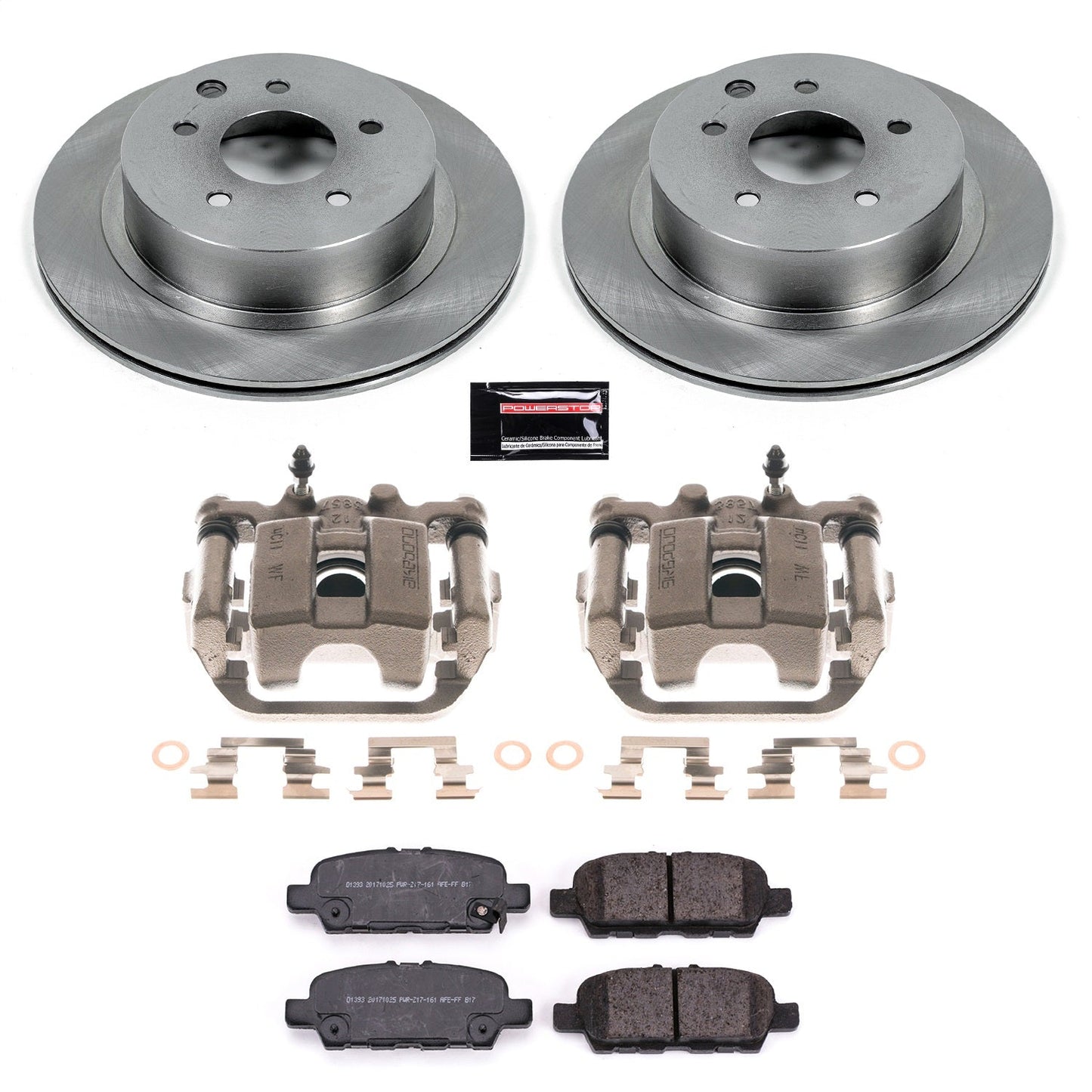 PowerStop 11-19 Nissan Leaf Rear Autospecialty Brake Kit w/Calipers (KCOE6761A)