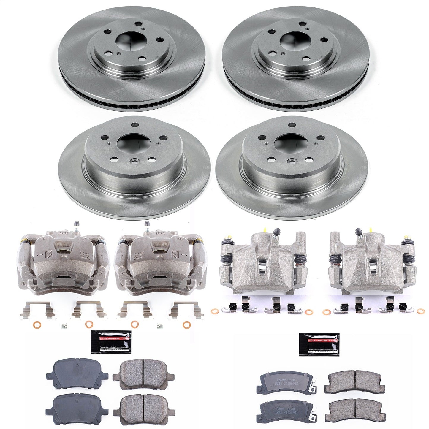PowerStop 99-01 Lexus RX300 Front & Rear Autospecialty Brake Kit w/Calipers (KCOE6782)