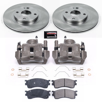 PowerStop 01-03 Mazda Protege Front Autospecialty Brake Kit w/Calipers (KCOE6786)