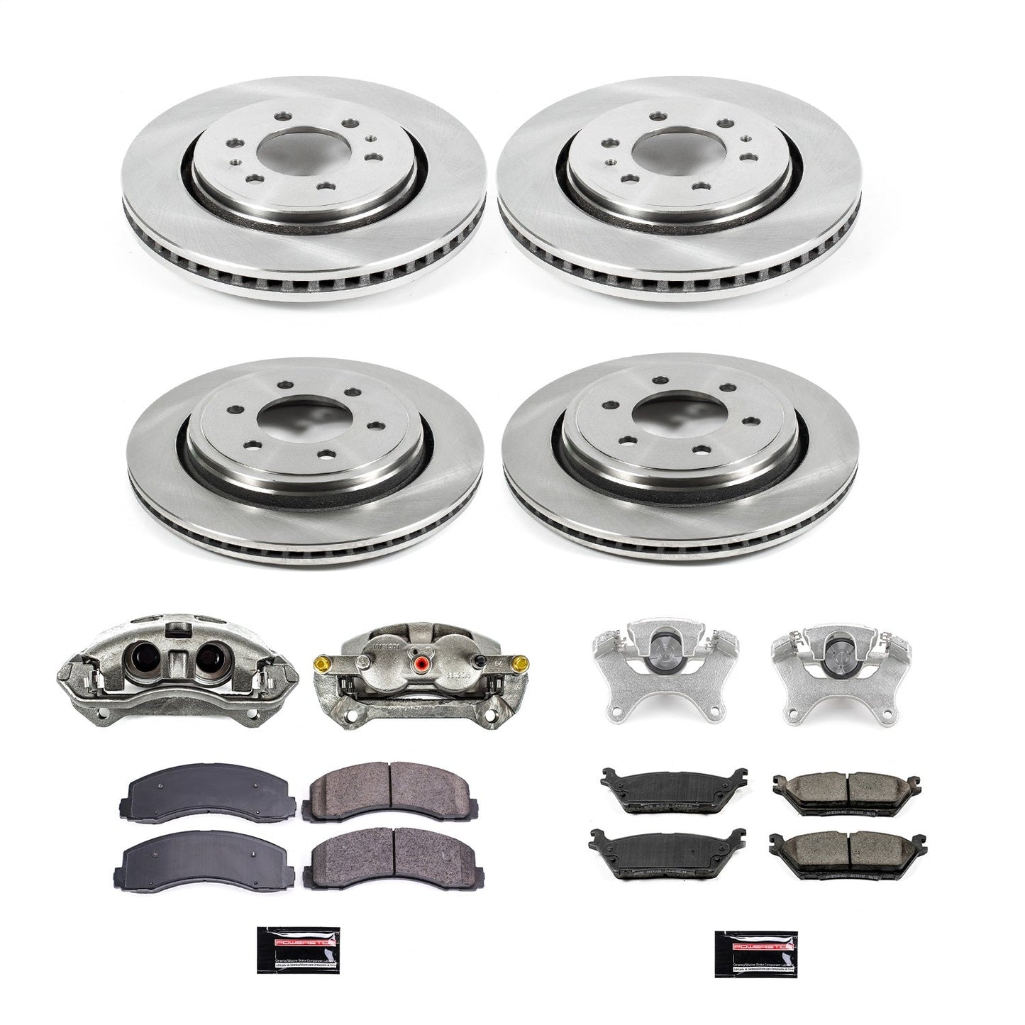 PowerStop 15-17 Ford F-150 Front & Rear Autospecialty Kit w/Cals (KCOE6803)