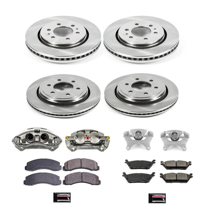 PowerStop 15-17 Ford F-150 Front & Rear Autospecialty Kit w/Cals (KCOE6803)