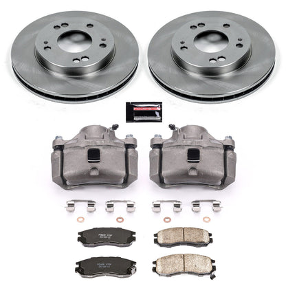 PowerStop 95-00 Chrysler Sebring Front Autospecialty Brake Kit w/Calipers (KCOE681B)