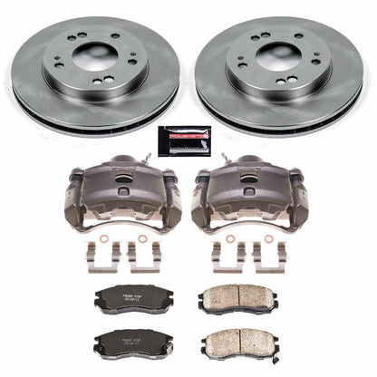 PowerStop 01-05 Chrysler Sebring Front Autospecialty Kit w/Calipers (KCOE681C)