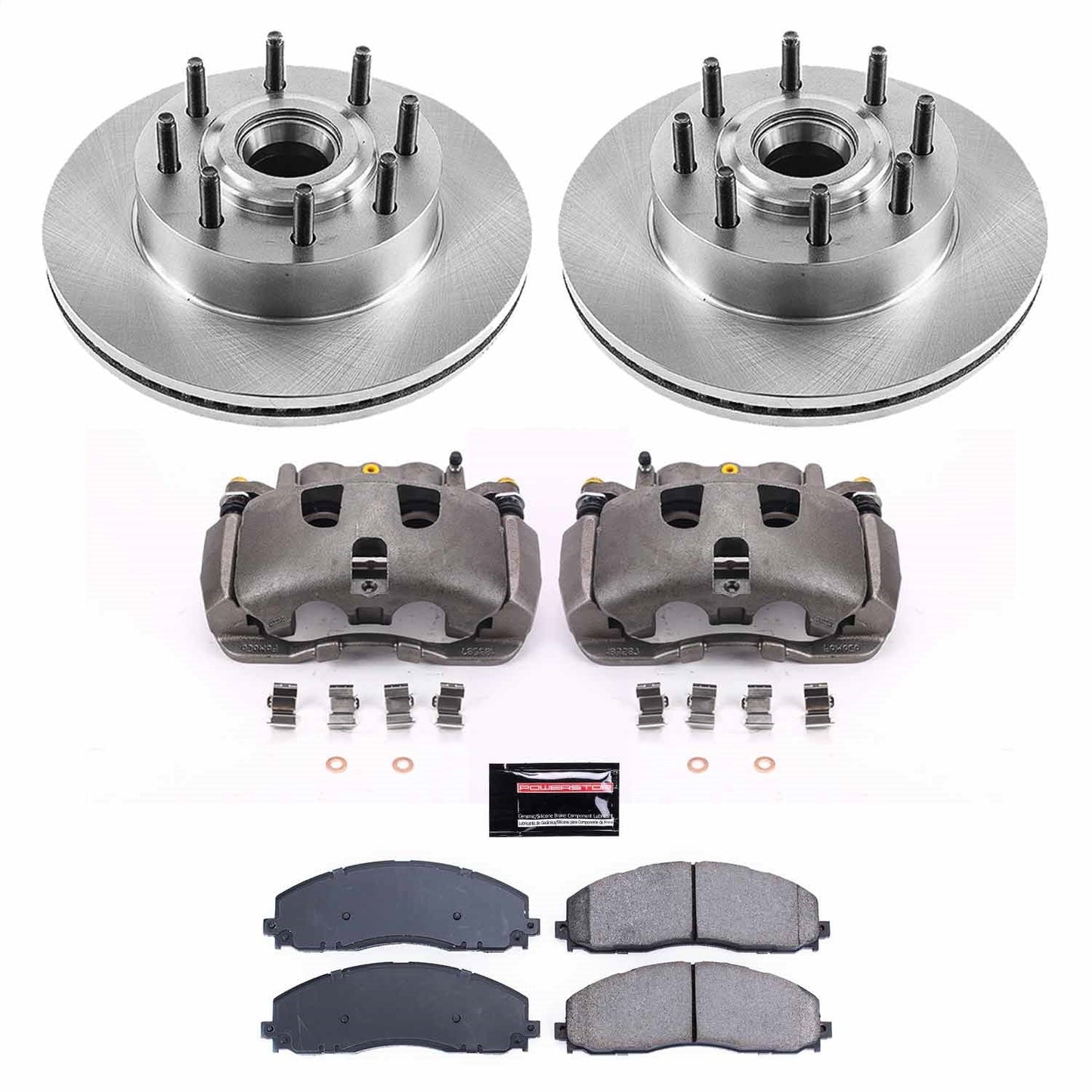 PowerStop 13-22 Ford F-350 Super Duty Front Autospecialty Brake Kit w/Calipers (KCOE6821)