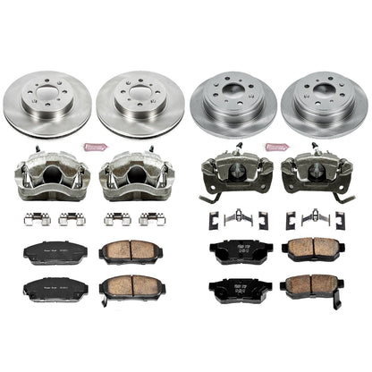 PowerStop 94-01 Acura Integra Front & Rear Autospecialty Brake Kit w/Calipers (KCOE693)