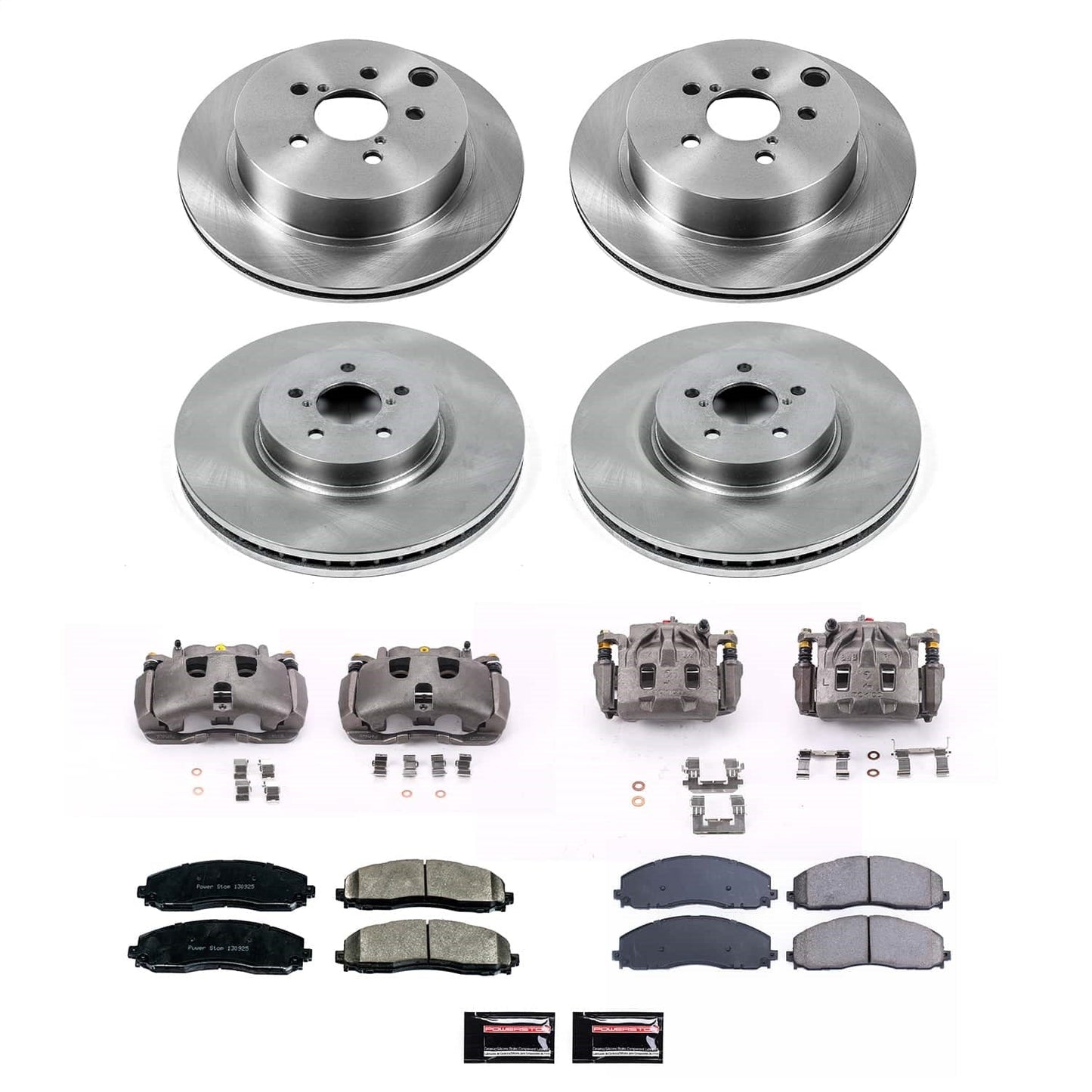 PowerStop 14-18 Subaru Forester Front and Rear Autospecialty Kit w/Cals (KCOE6931A)