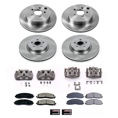 PowerStop 14-18 Subaru Forester Front and Rear Autospecialty Kit w/Cals (KCOE6931A)