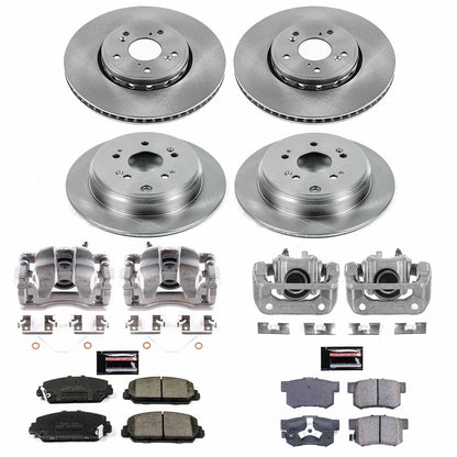 PowerStop 13-18 Acura RDX Front & Rear Autospecialty Brake Kit w/Calipers (KCOE6939)