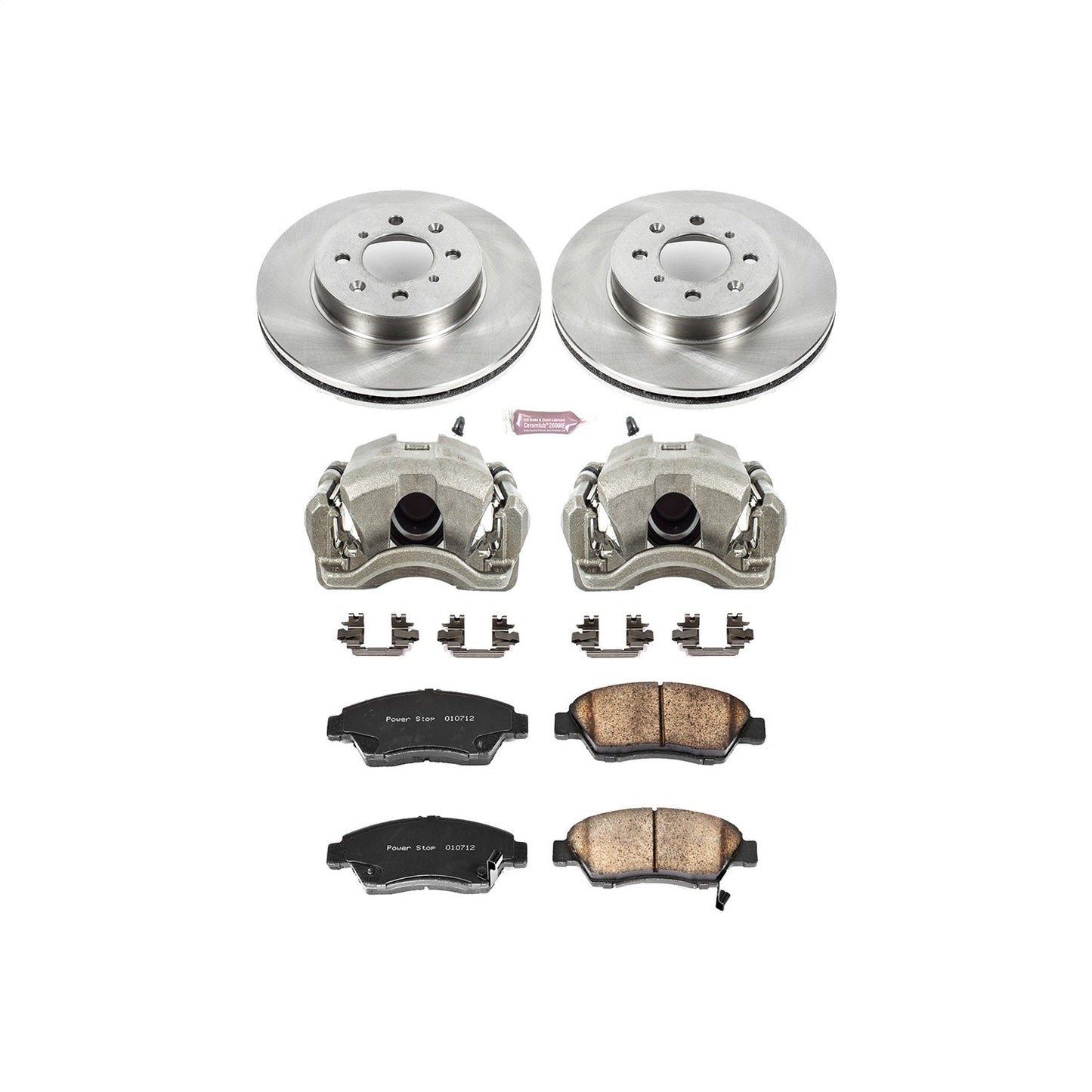 PowerStop 93-95 Honda Civic Front Autospecialty Brake Kit w/Calipers (KCOE694)