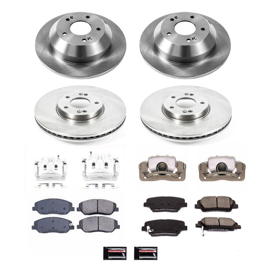 PowerStop 13-16 Hyundai Santa Fe Front and Rear Autospecialty Kit w/Cals (KCOE6950)