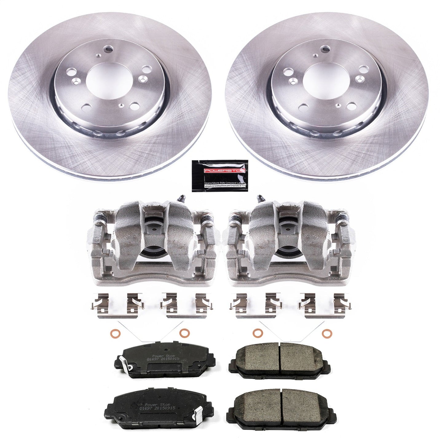 PowerStop 14-19 Acura RLX Front Autospecialty Brake Kit w/Calipers (KCOE6955)
