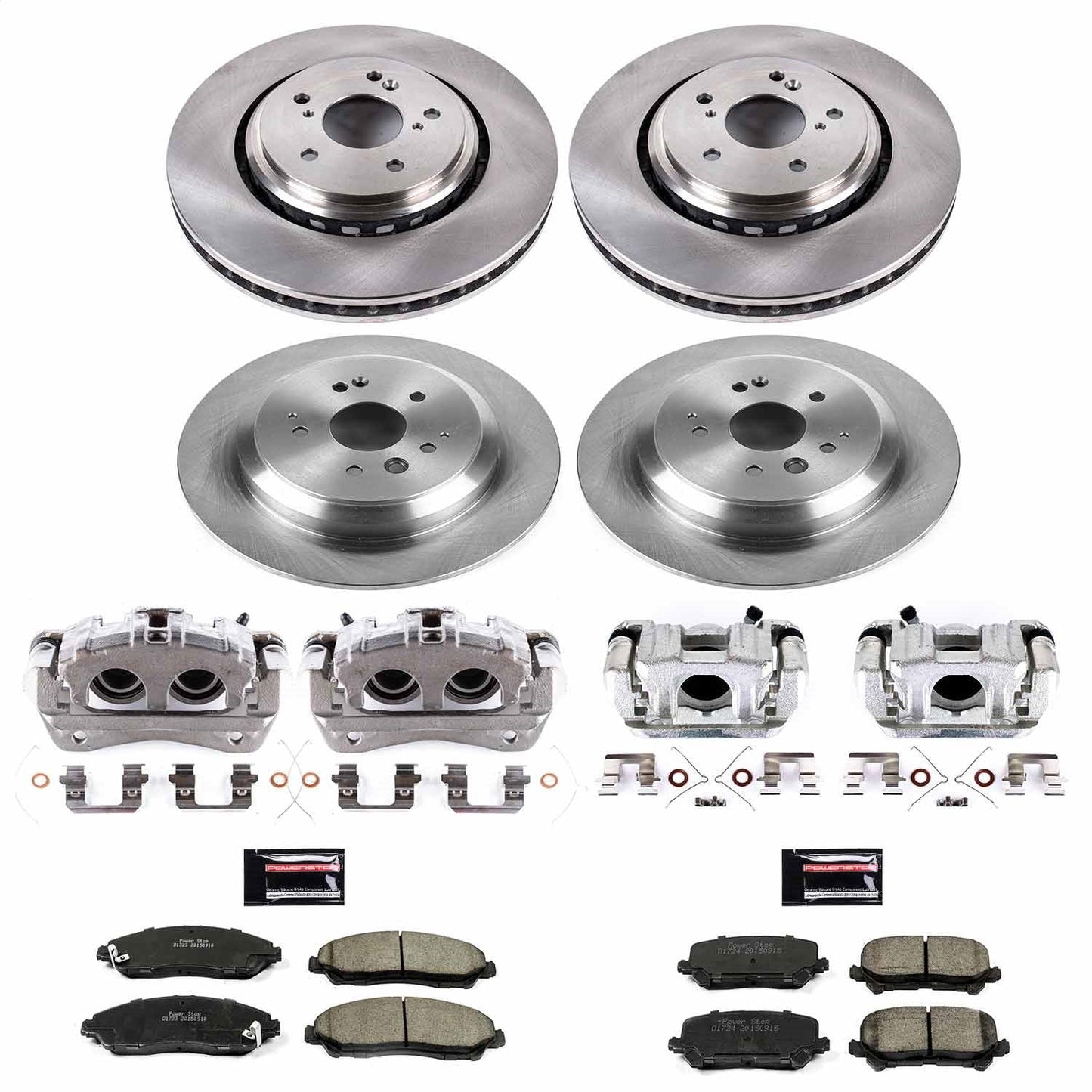 PowerStop 14-16 Acura MDX Front & Rear Autospecialty Kit w/Cals (KCOE6956)