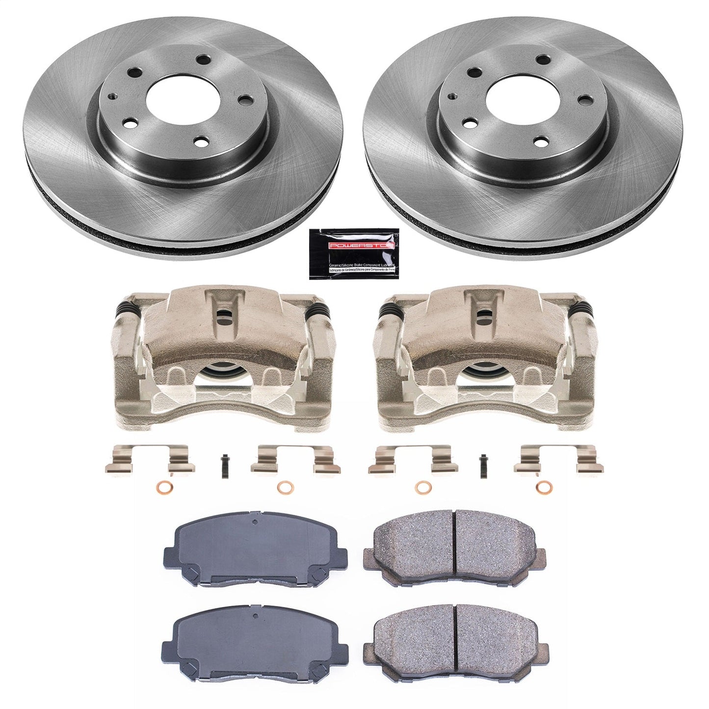 PowerStop 13-15 Mazda CX-5 Front Autospecialty Brake Kit w/Calipers (KCOE6967)