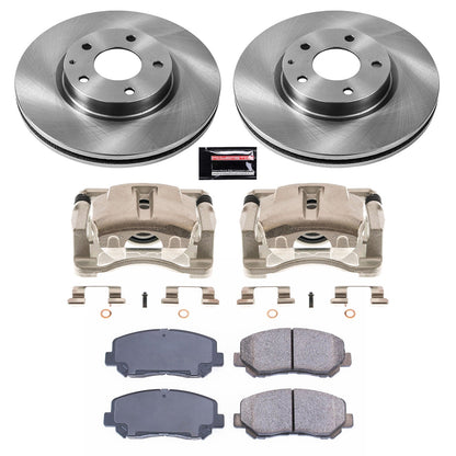 PowerStop 13-15 Mazda CX-5 Front Autospecialty Brake Kit w/Calipers (KCOE6967)