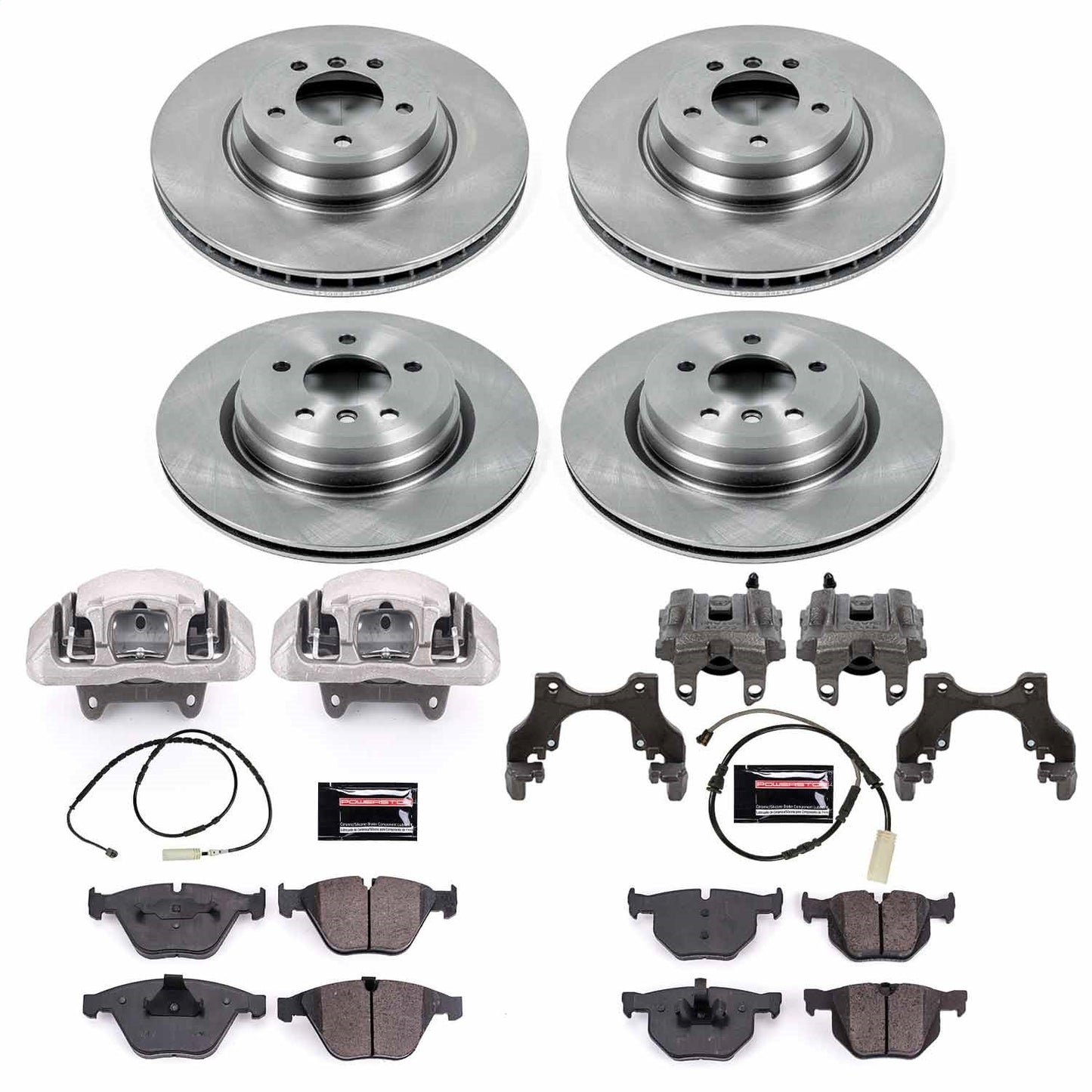PowerStop 13-15 BMW X1 Front & Rear Autospecialty Kit w/Cals (KCOE7021)
