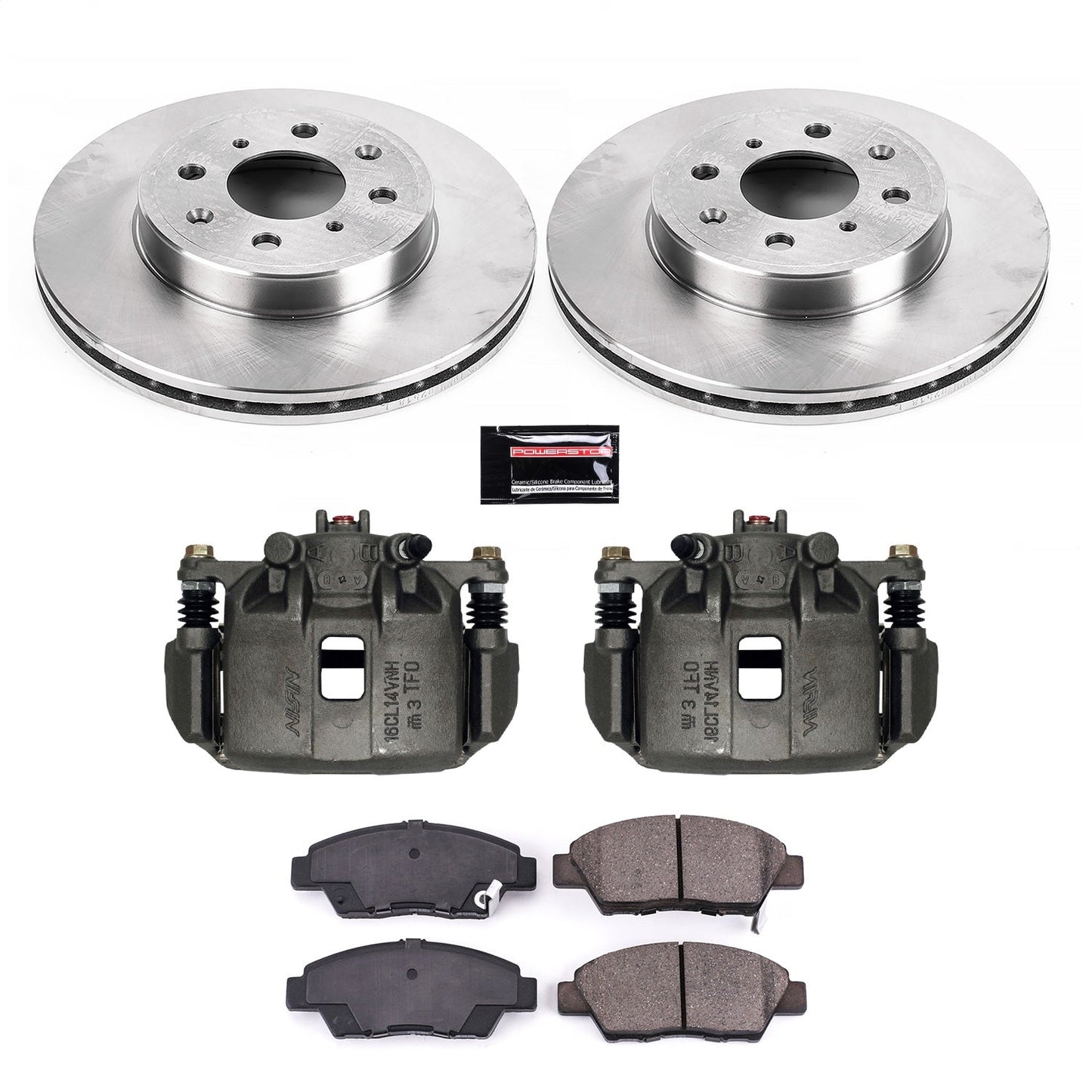 PowerStop 15-19 Honda Fit Front Autospecialty Brake Kit w/Calipers (KCOE7032A)