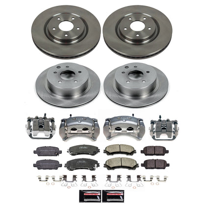 PowerStop 2019 Nissan Rogue Front and Rear Autospecialty Kit w/Calipers (KCOE7033)