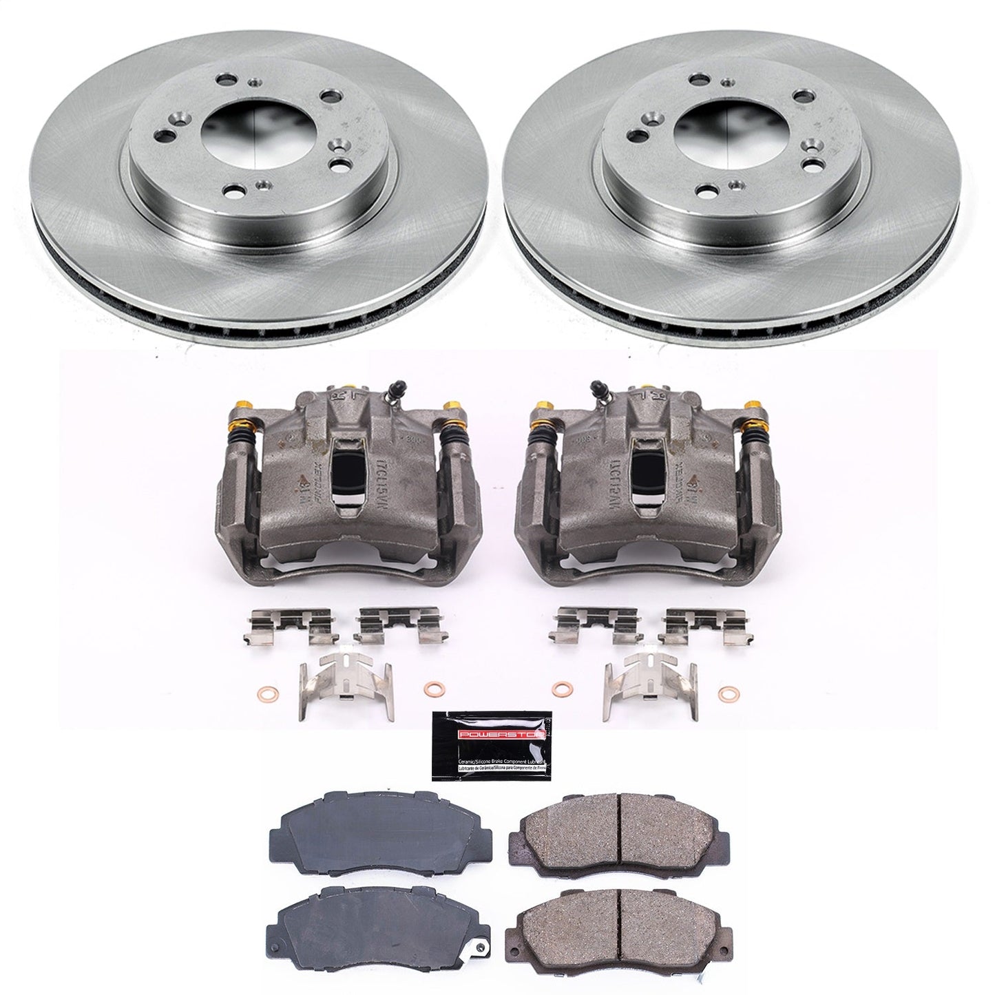 PowerStop 91-95 Acura Legend Front Autospecialty Brake Kit w/Calipers (KCOE704A)
