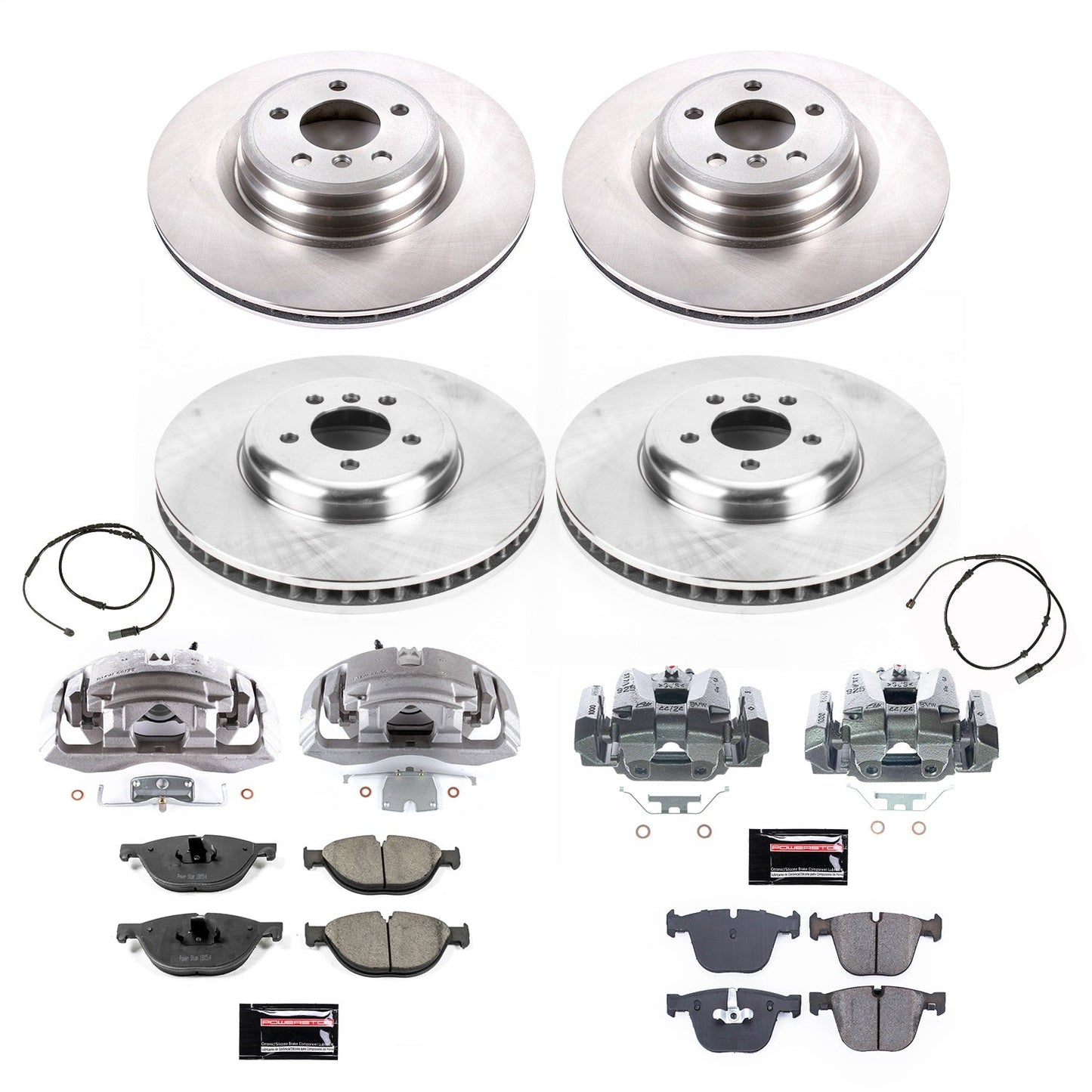 PowerStop 10-15 BMW 750i xDrive Front & Rear Autospecialty Kit w/Cals (KCOE7098)
