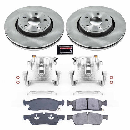 PowerStop 16-19 Jeep Grand Cherokee Front Autospecialty Kit w/Cals (KCOE7133)