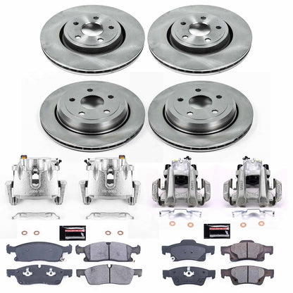 PowerStop 16-19 Jeep Grand Cherokee Front & Rear Autospecialty Kit w/Cals (KCOE7136)