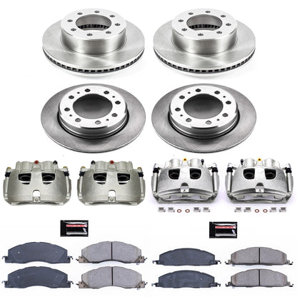 PowerStop 13-18 Ram 3500 Front & Rear Autospecialty Kit w/Cals (KCOE7141)