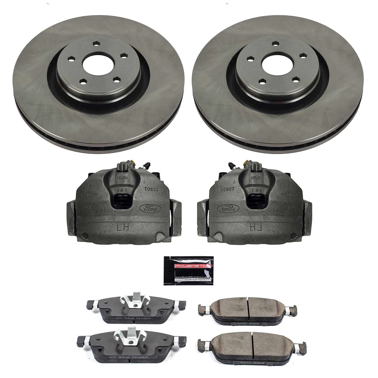 PowerStop 15-19 Lincoln MKC Front Autospecialty Kit w/Cals (KCOE7147)