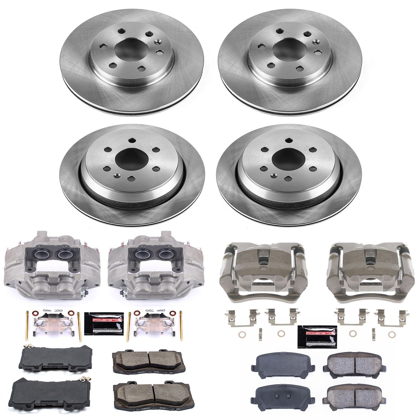 PowerStop 15-19 Chevrolet Colorado Front & Rear Autospecialty Kit w/Cals (KCOE7228)