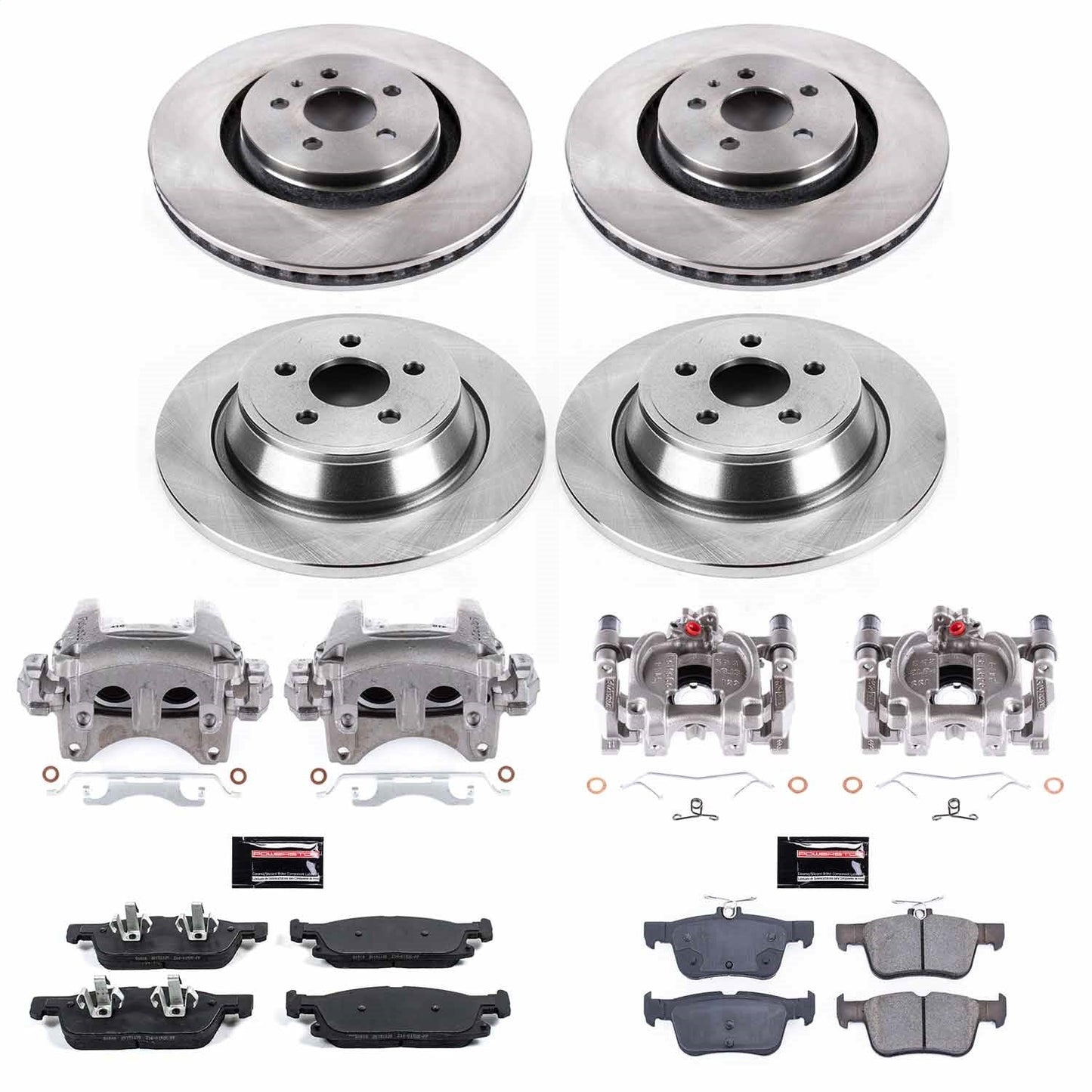 PowerStop 16-18 Lincoln MKX Front and Rear Autospecialty Kit w/Cals (KCOE7231)
