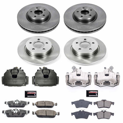 PowerStop 15-18 Ford Focus Front & Rear Autospecialty Kit w/Cals (KCOE7277)