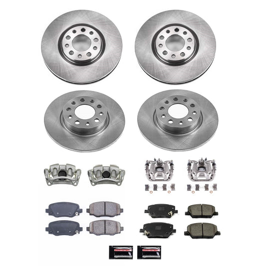 PowerStop 15-18 Jeep Renegade Front and Rear Autospecialty Kit w/Cals (KCOE7300)