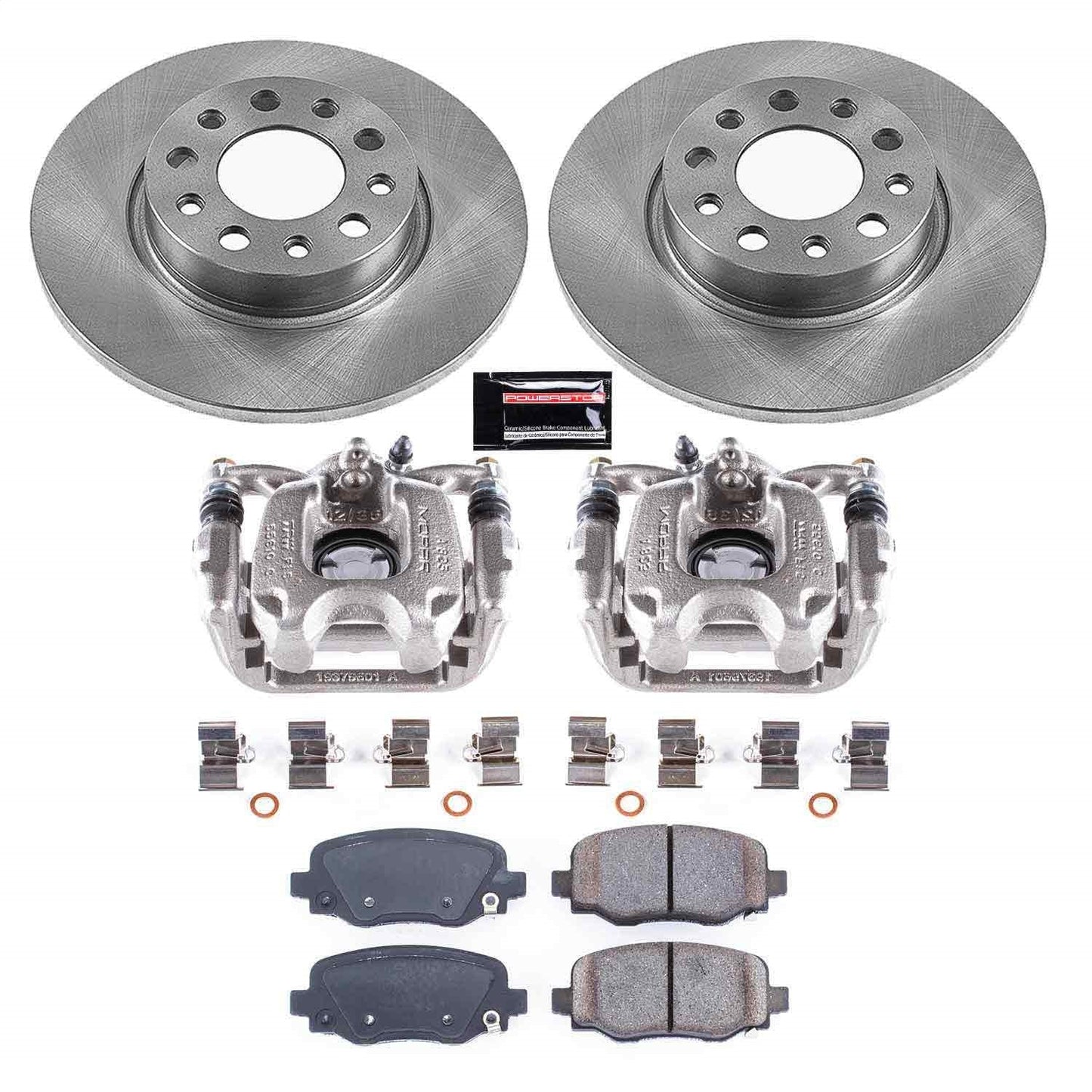 PowerStop 16-18 Fiat 500X Rear Autospecialty Brake Kit w/Calipers (KCOE7301)