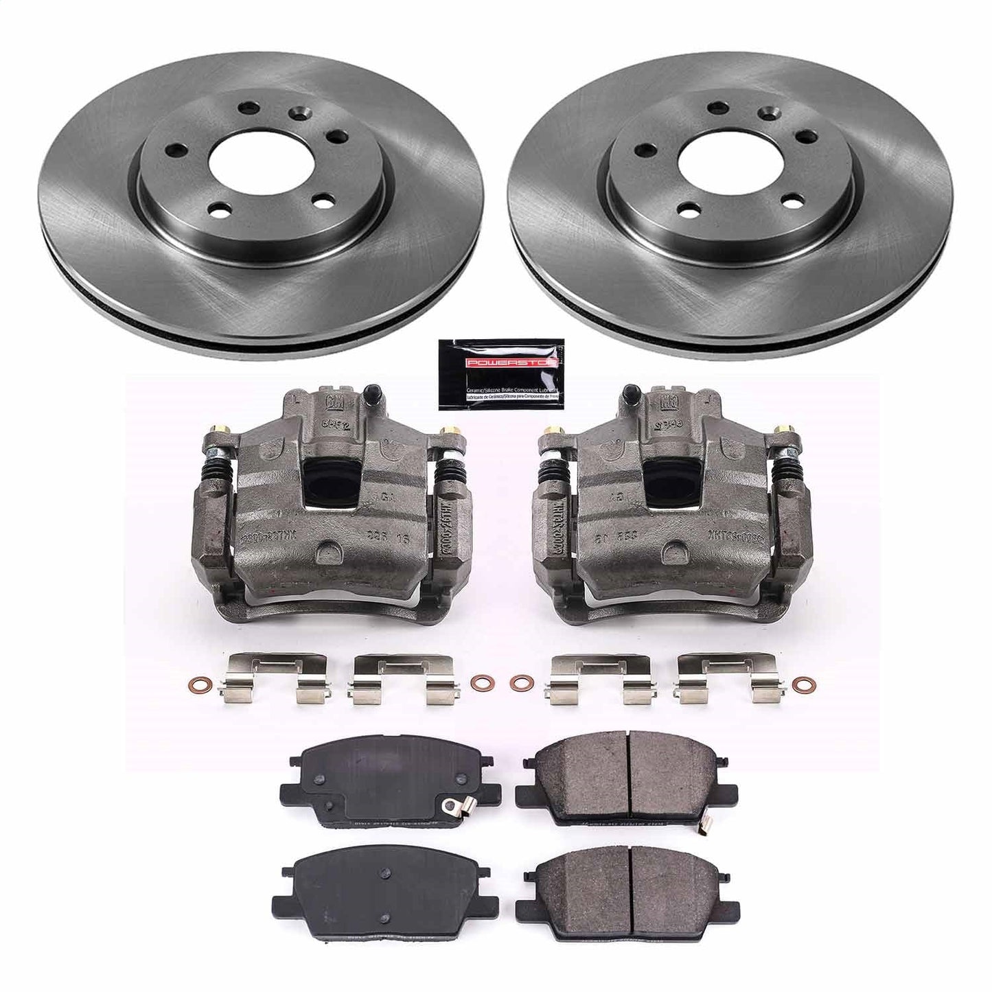 PowerStop 18-19 Buick LaCrosse Front Autospecialty Brake Kit w/Calipers (KCOE7400)
