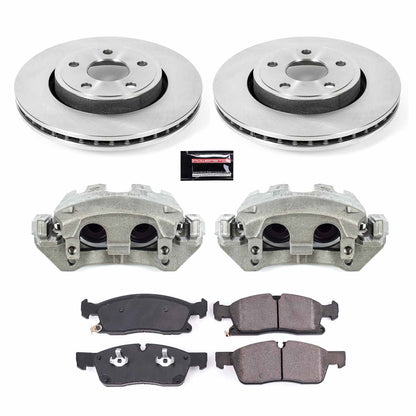 PowerStop 17-19 Jeep Grand Cherokee Front Autospecialty Kit w/Cals (KCOE7412)